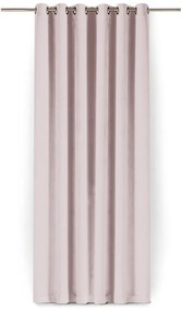 Világos rózsaszín bársony dimout (részleges sötétítő) függöny 265x270 cm Velto – Filumi