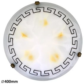 Rábalux Etrusco fehér alabástrom üveg mennyezeti lámpa 2xE27 (7649)