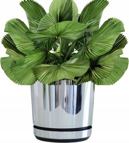 18 Virágcserép állvánnyal Tükör mintás fényes díszítés tükör efek glamour