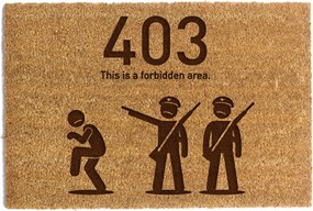 Lábtörlő Ajtó Alá "403" hiba 60x90cm