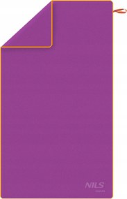 Lila mikroszálas strandtörölköző gyorsan száradó Nils NAR12