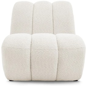 Fehér buklé fotel Janissaire – Bobochic Paris