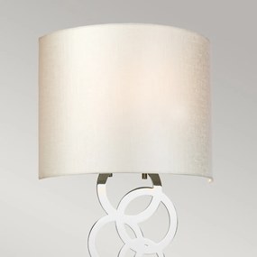 Elstead glamour modern fali lámpa curtis bézs króm elscurtis-medium-pc