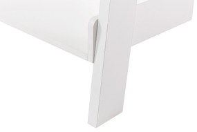 Ötszintes fehér létrapolc MOBILE TRIO Beliani