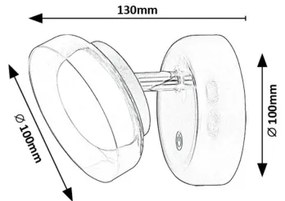 Rabalux 71272 - LED Fali lámpa JAVI LED/2W/5V 3000K