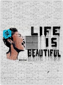 Poszterek 100x135 Banksy Life is beautiful
