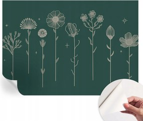 Öntapadós tapéta Fali furnér 3D hatás Finom virágok 208x146 cm