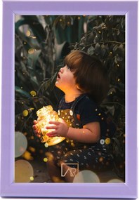 Képkeret 23x15 keskeny 15x23 lila