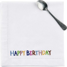 HAPPY BIRTHDAY textil szalvéta 45x45 cm
