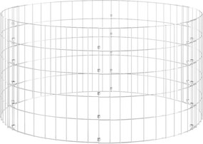 vidaXL horganyzott acél kerti komposztáló Ø100 x 50 cm