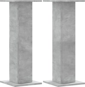 vidaXL 2 db betonszürke szerelt fa növénytartó állvány 30 x 30 x 40 cm