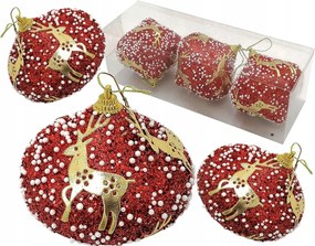 3db Hungarocell Bombák Karácsonyfa Dekoráció 3779