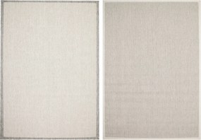 Kültéri Szőnyeg Teraszra Erkélyre Szürke Zsinóros Teraszkrém 140x200 cm