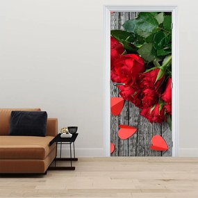 Fotótapéta ajtóra - Csokor rózsa (95x205cm)