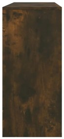 füstös tölgy színű szerelt fa tálalóasztal 100x35x76,5 cm