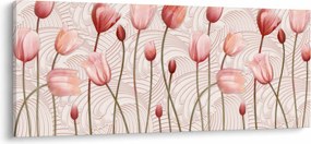 Kép - rózsaszín tulipán (120x50 cm)