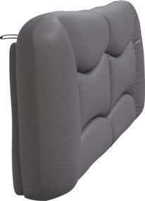 szürke műbőr fejtámla párna Hvar 200 cm