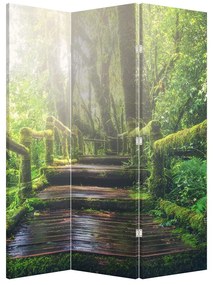 Paraván - falépcsők az erdőben (126x170 cm)