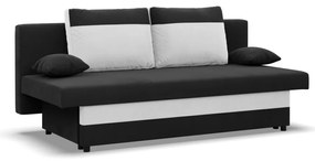 Sony kanapé, szövet anyag, bonell töltet, fekete - fehér