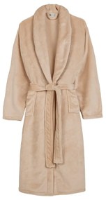 Bézs mikroplüss fürdőköpeny XL/XXL Polyvelvet – Good Morning
