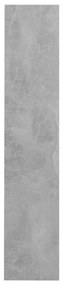 betonszürke forgácslap fali cipősszekrény 80 x 18 x 90 cm