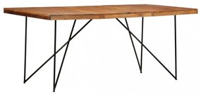 tömör akácfa étkezőasztal 180 x 90 x 76 cm