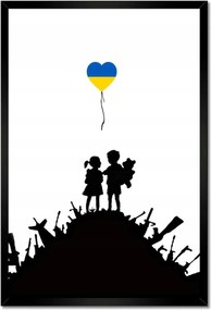 Poszterek keretben 40x60 Banksy Léggömb Ukrajna