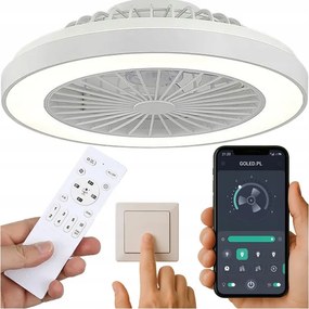 Mennyezeti Lámpa Ventilátor Plafon Led Ventillátor 51W Cct Távirányító Alkalmazás Memória