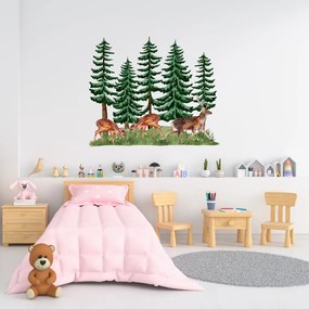 PIPPER. Textil falmatrica "Erdő állatokkal"