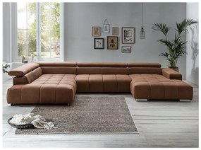 Sarokkanapé U alakban TROPEA balos barna