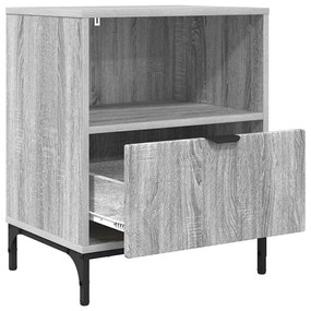 Éjjeliszekrények 2 pcs Szürke sonoma 49 x 36 x 61 cm Faanyag