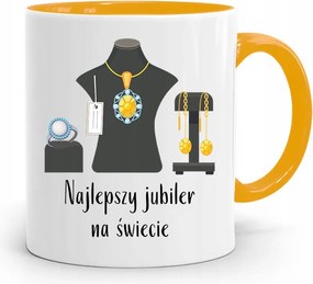 Ékszerésznek Bögre Sárga Legjobb Ékszer Ajándék fényképes nyomtatással