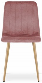 Rózsaszín bársony szék LAVA