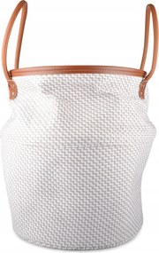 Fürdőszobai Szennyestartó Kosár Fehér 42cm magas