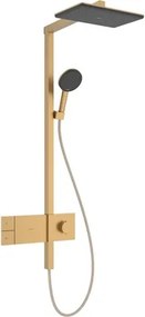 Hansgrohe Raindance Alive Q zuhanyrendszer termosztatikus csapteleppel csiszolt bronz 24581140