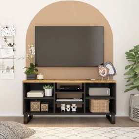 Tömör mangó- és szerelt fa TV-szekrény 100 x 33 x 46 cm