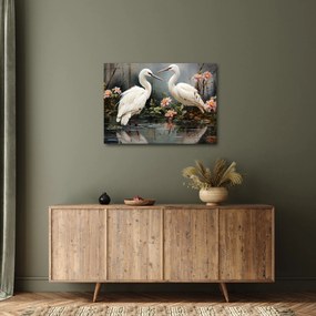 Kép - Fehér darvak (70x50 cm)