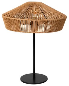 Lucide 10513/40/72 - Asztali lámpa YUNKAI 1xE27/60W/230V barna