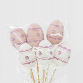 6db Húsvéti tojás Homokkosár Pikk-pakk tojás Húsvéti tojás 6cm