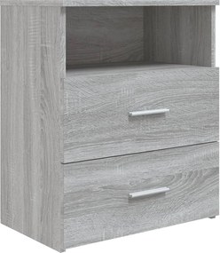 vidaXL szürke sonoma színű éjjeliszekrény 50x32x60 cm