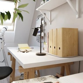 Sollux SL.1091 - Asztali lámpa RING 1xGU10/10W/230V fekete