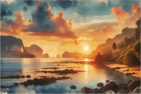 Kép - Kilátás a partról (90x60 cm)