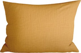 Muszlin párnahuzat MUSSARI 70x90 cm, mustárszínű