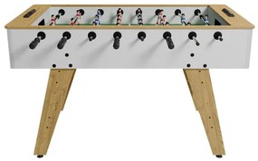 Juskys Asztali futball 142x76x88 cm - természetes/fehér