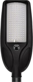 LED dimmelhető napelemes utcai lámpa érzékelővel VENICE 100W/6000 mAh IP65 fekete + távirányító