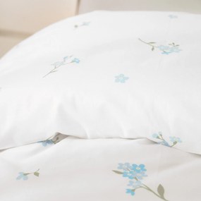 Goldea pamut ágyneműhuzat - nefelejcsek 140 x 200 és 70 x 90 cm