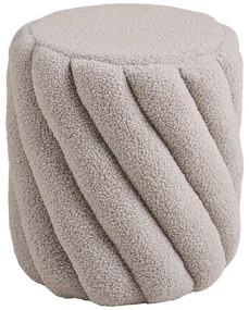 Szürke buklé puff Sana – House Nordic