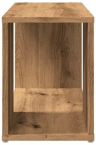 kézműves tölgy színű szerelt fa TV-szekrény 60 x 24 x 32 cm
