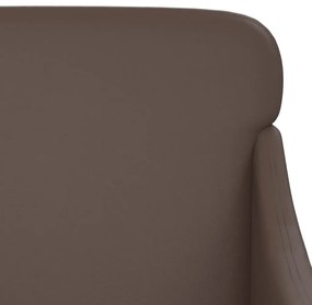 barna műbőr pad 110 x 76 x 80 cm