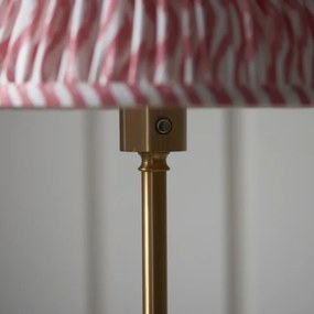 Endon 114786 - LED dimmelhető tölthető állólámpa BURLEY LED/1,5W/5V sárgaréz/rózsaszín